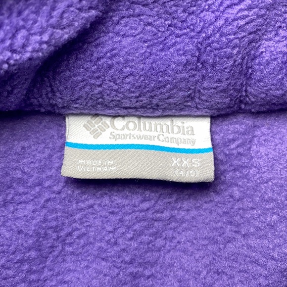 XXS  Size 4-5 purple Columbia fleece - Picture 3 of 6